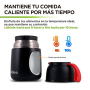 Termo de Acero Inoxidable para Comida y Sopa 628 ml Hikeo - Redlemon