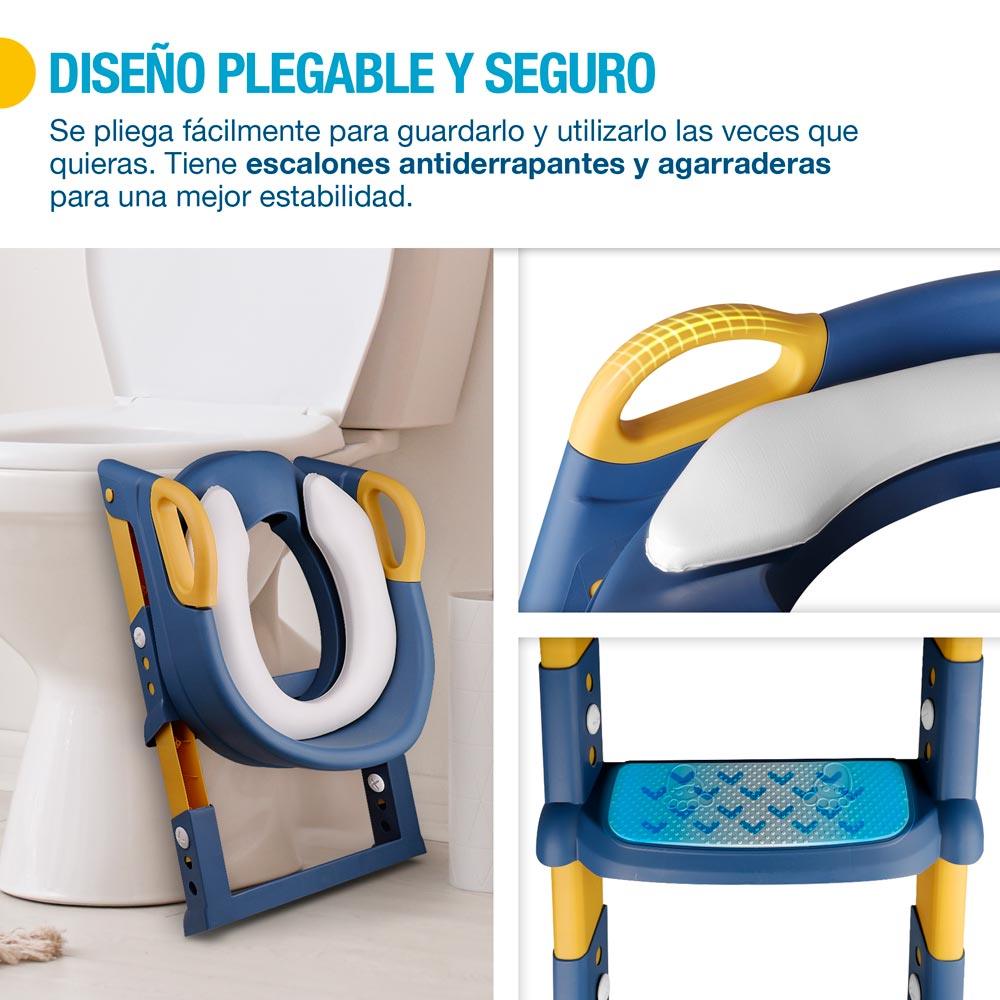 Asiento de Entrenamiento para Baño para Niños con Escalera Plegable - Redlemon