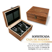 Set de Regalo con Vasos de Vidrio y Accesorios para Coctelería MIXOLOGIC Redlemon Technology México