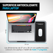 Mesa para Laptop Ergonómica con Soporte para Celular y Mouse Pad - Redlemon