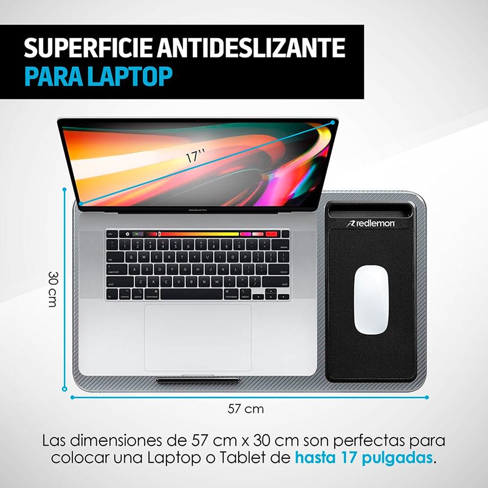 Mesa para Laptop Ergonómica con Soporte para Celular y Mouse Pad - Redlemon