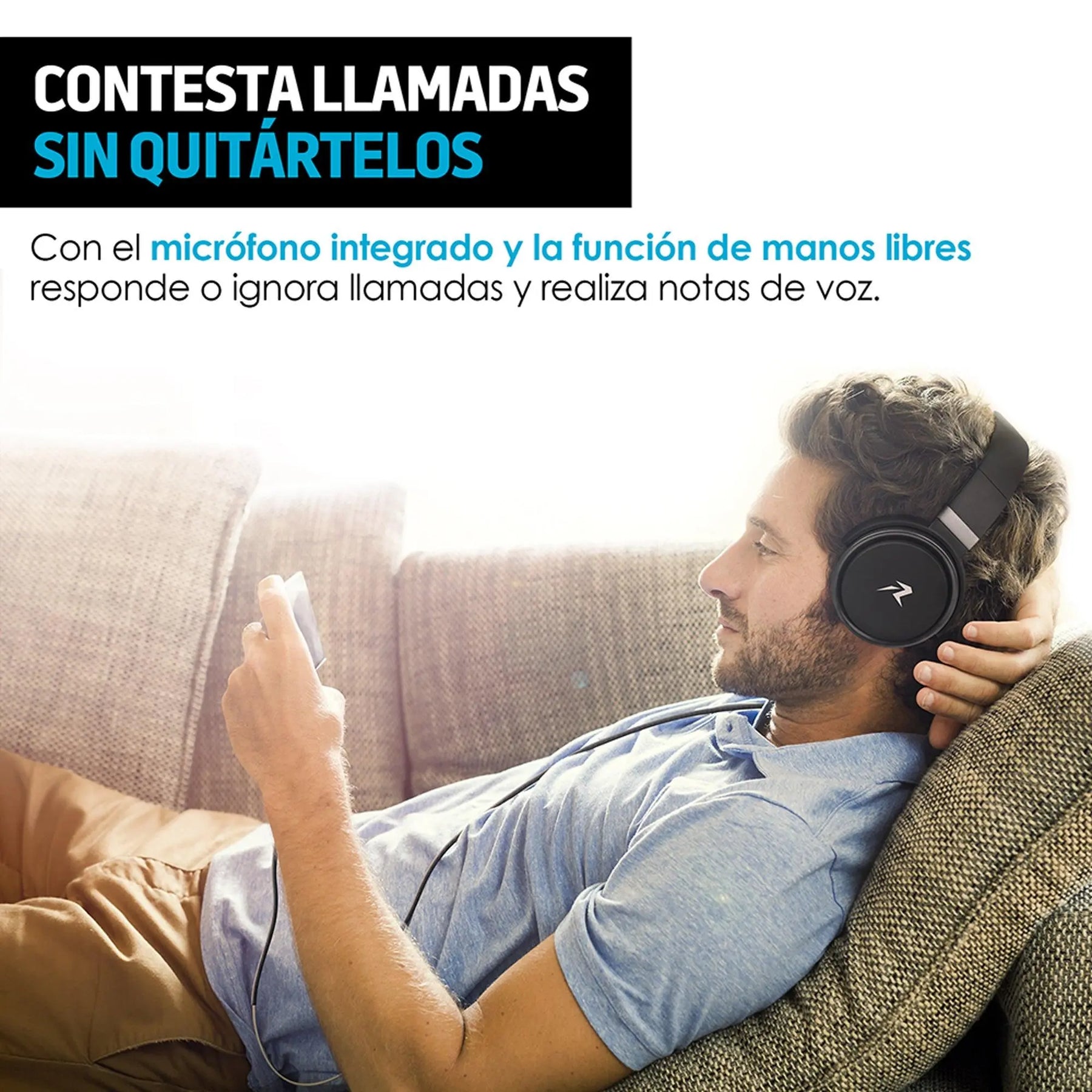 Audífonos Tipo Diadema Sonido HD Plegables Aux. 3.5mm - Redlemon