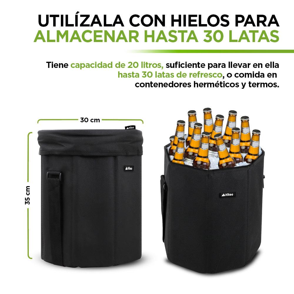 Hielera Térmica Plegable Impermeable XL con Asiento 20 Litros Hikeo - Redlemon