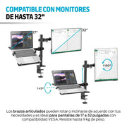 Soporte para Monitor y Laptop Ajustable para Escritorio - Redlemon