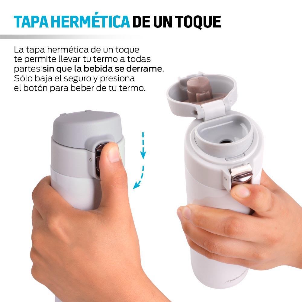 Termo de Acero Inoxidable Doble Pared con Tapa Hermética 2 Piezas - Redlemon