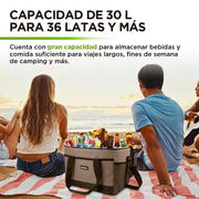 Hielera Térmica Extra Grande Impermeable 30 Litros 36 Latas Hikeo - Redlemon
