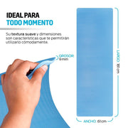 Tapete para Yoga Pilates con Correa para Transportar, 9mm, Ideal para Ejercicio - Redlemon