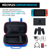 Funda para Nintendo Switch y Modelo OLED Rígida Portátil - Redlemon