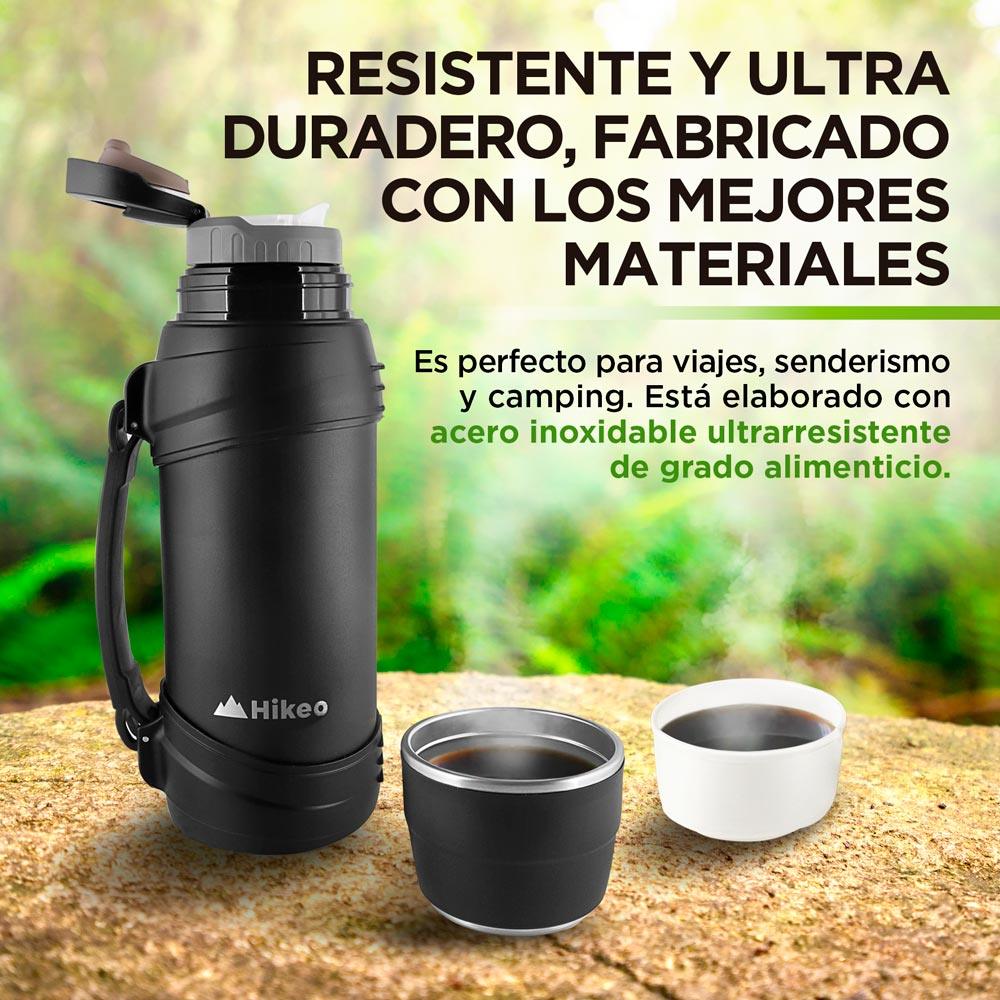 Termo de Acero Inoxidable XL 2 Litros Doble Pared de Aislamiento Hikeo - Redlemon
