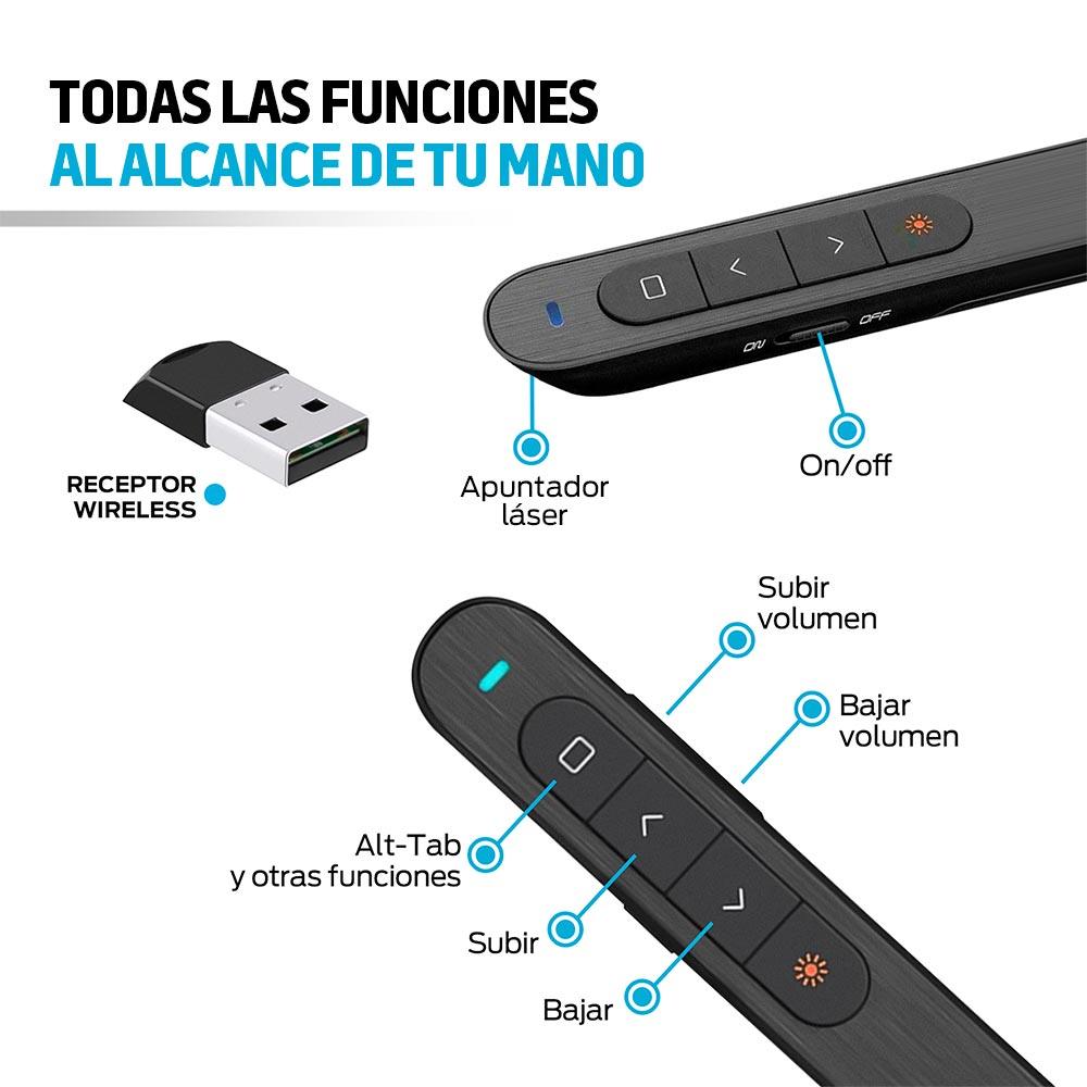 Apuntador Láser y Presentador Inalámbrico USB Universal - Redlemon
