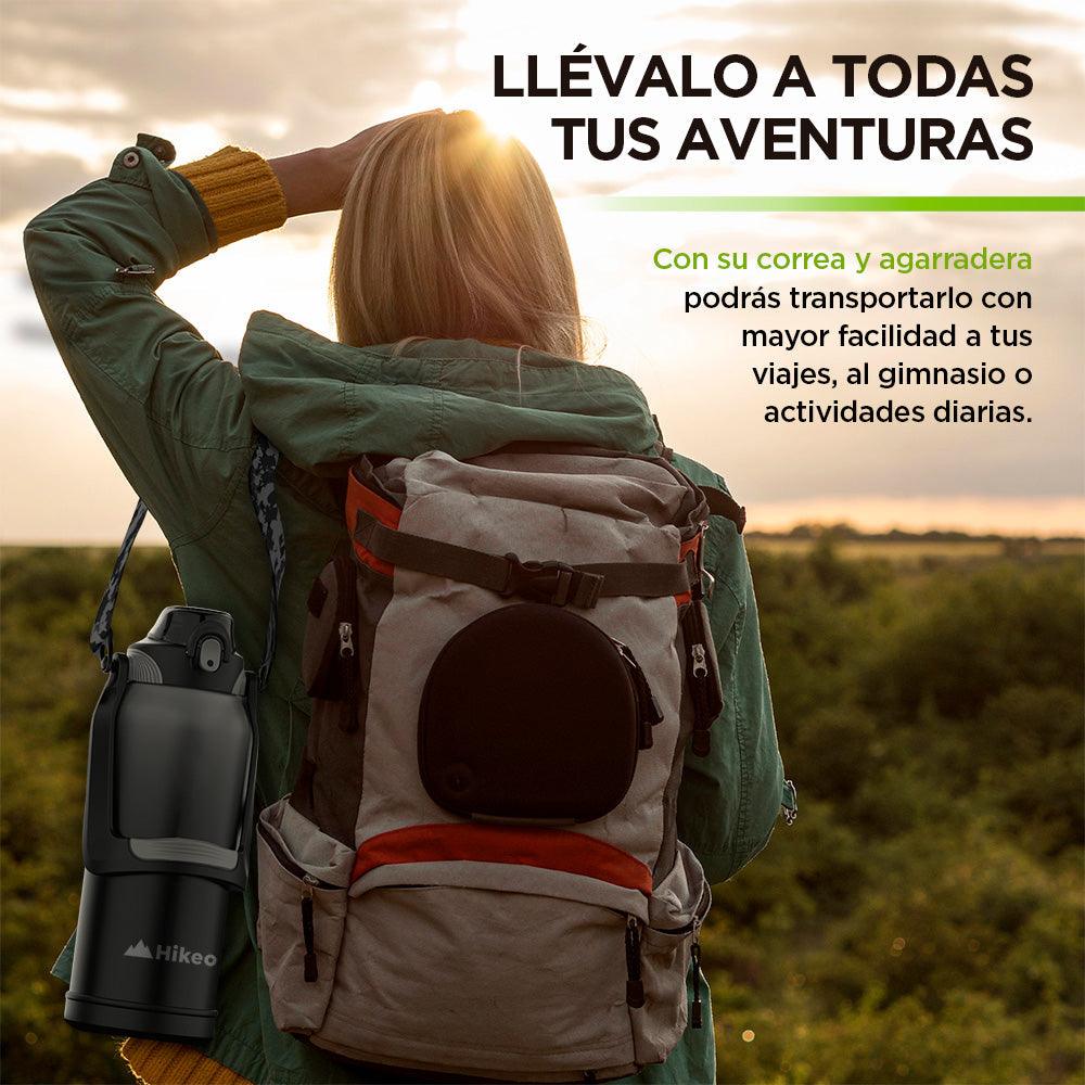 Termo para Agua de 2 Litros de Acero Inoxidable Ultra Resistente Hikeo - Redlemon