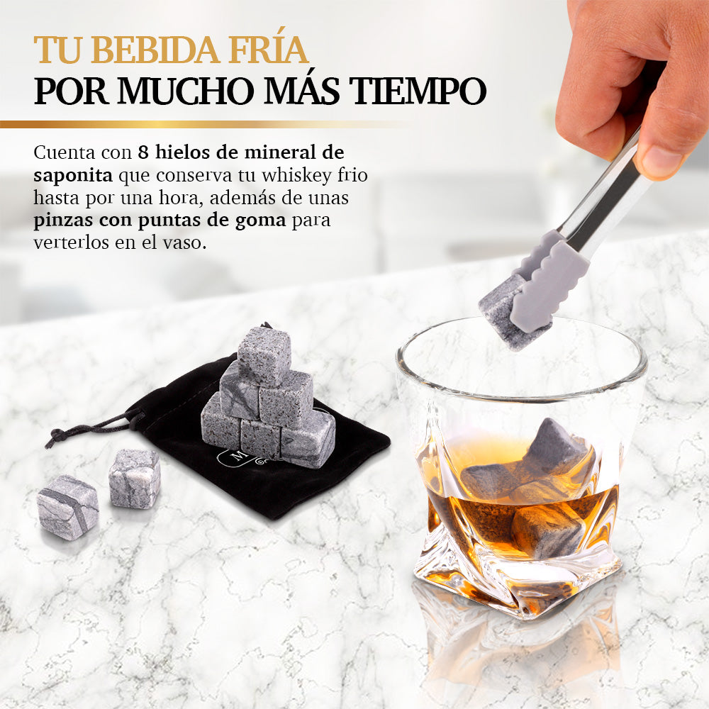 Set de Regalo con Vasos de Vidrio y Accesorios para Coctelería MIXOLOGIC Redlemon Technology México