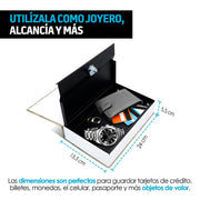 Caja Fuerte en Forma de Libro Falso para Dinero y Joyas - Redlemon