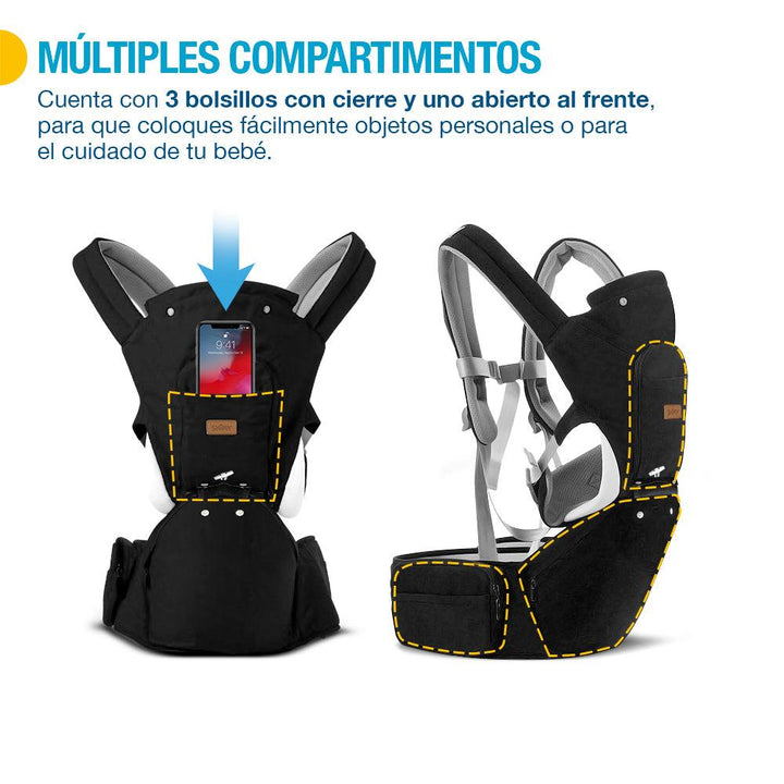 Canguro para Bebe con Soporte para Cintura (0-3 Años)