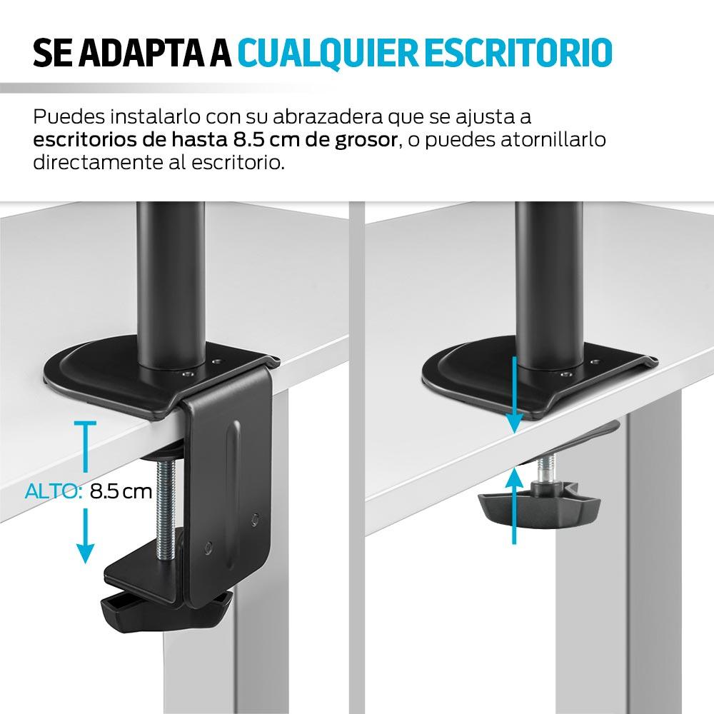 Soporte para Monitor y Laptop Ajustable para Escritorio - Redlemon