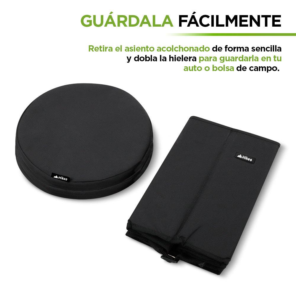 Hielera Térmica Plegable Impermeable XL con Asiento 20 Litros Hikeo - Redlemon