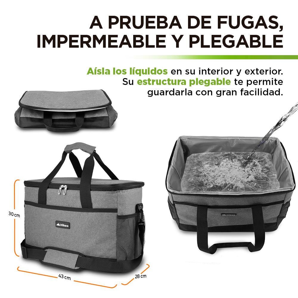 Hielera Térmica Extra Grande Impermeable 30 Litros 36 Latas Hikeo - Redlemon