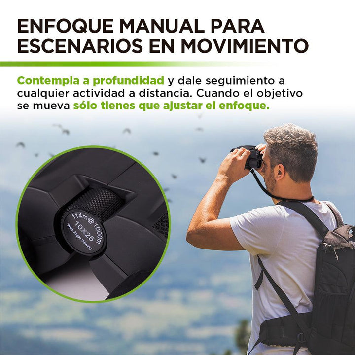 Binoculares Prismáticos 10X Alcance Hasta 1000 Metros - Redlemon