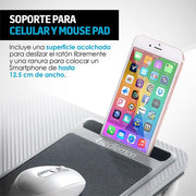 Mesa para Laptop Ergonómica con Soporte para Celular y Mouse Pad - Redlemon