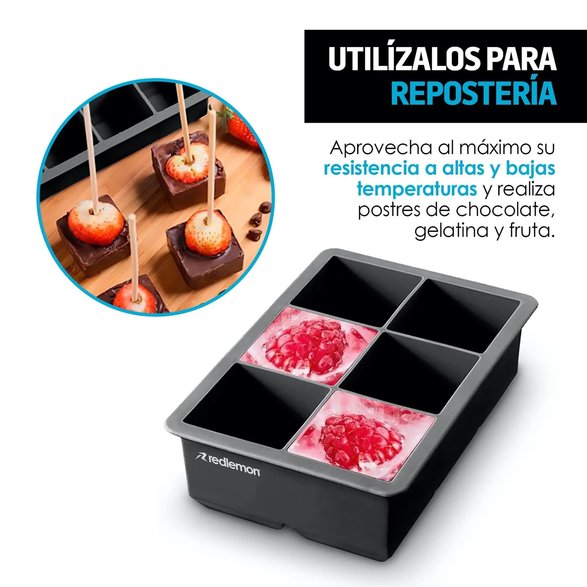 Molde para Hielos Con Forma de Esferas y Cubos 2 Pz - Redlemon