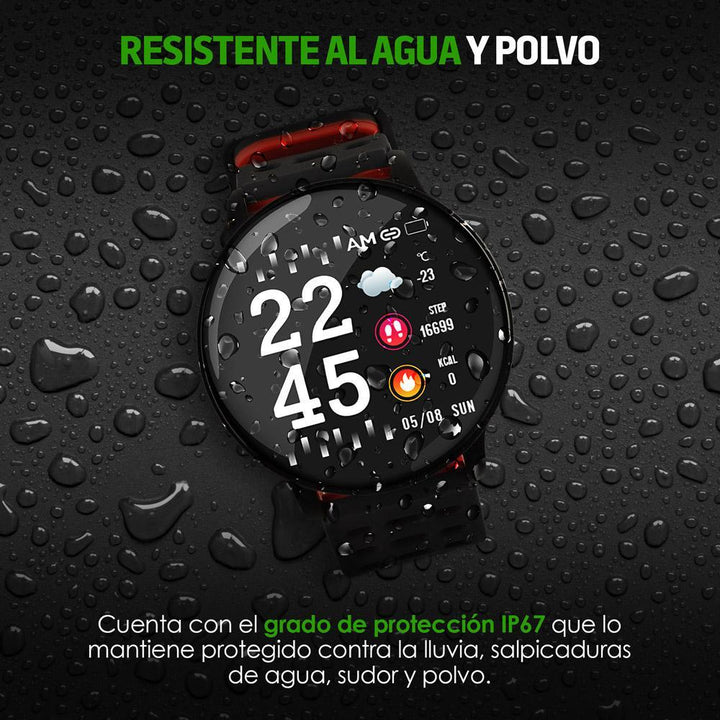 Smartwatch Reloj Inteligente Resistente al Agua Mod. W90 - Redlemon