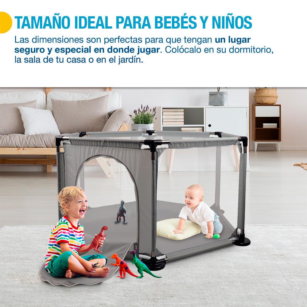 Corral para Bebé Portátil para Interior y Exterior con Bolsa de Viaje Shimy - Redlemon