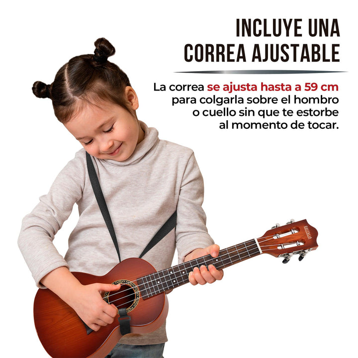 Ukulele para Adultos y Niños con Correa Ajustable - Redlemon