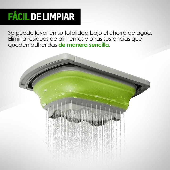 Colador Plegable de Silicón con Asas para Fregadero - Redlemon