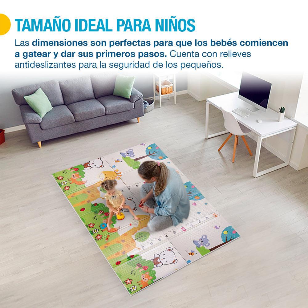 Tapete de Juego Plegable Doble Vista XL para Niño y Bebé 150x200 cm Shimy - Redlemon