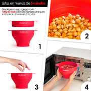 Palomera para Microondas de Silicón Sin Aceite 15 Tz - Redlemon