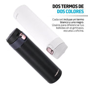 Termo de Acero Inoxidable Doble Pared con Tapa Hermética 2 Piezas - Redlemon