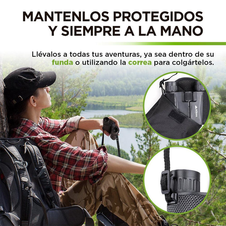 Binoculares Prismáticos 10X Alcance Hasta 1000 Metros - Redlemon