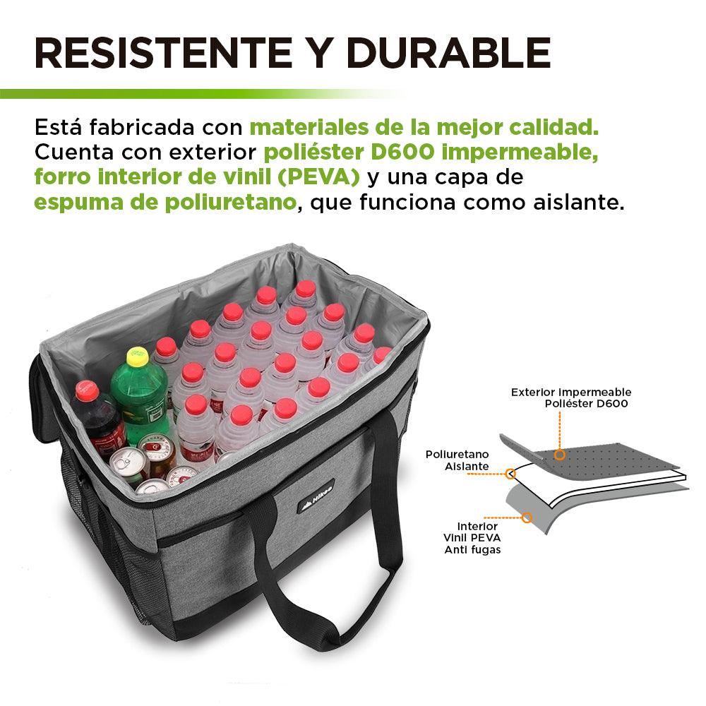 Hielera Térmica Extra Grande Impermeable 30 Litros 36 Latas Hikeo - Redlemon