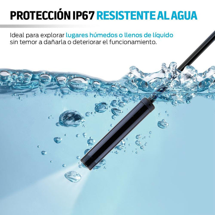 Cámara Endoscopio para Celular USB, USB-C y Micro USB (1m) - Redlemon