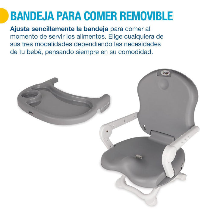 Silla para Bebé Asiento Elevador de Altura Ajustable Plegable 6 a 36 Meses