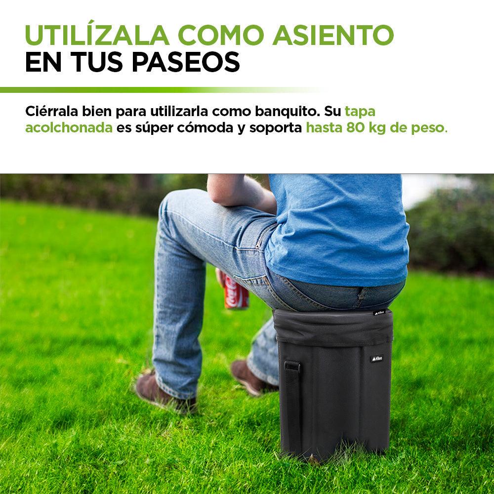 Hielera Térmica Plegable Impermeable XL con Asiento 20 Litros Hikeo - Redlemon