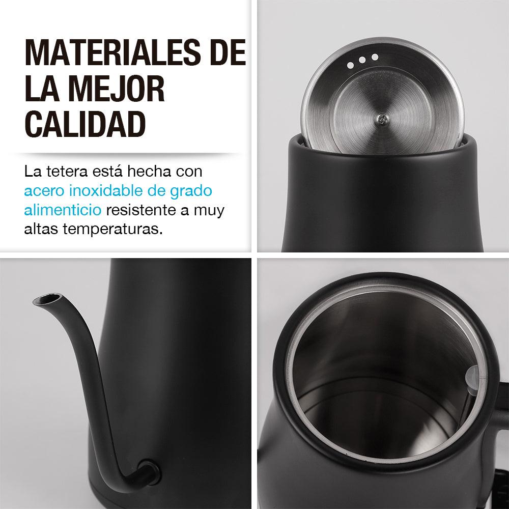 Tetera Eléctrica de Acero Inoxidable con Cuello de Cisne 1 Litro - Redlemon