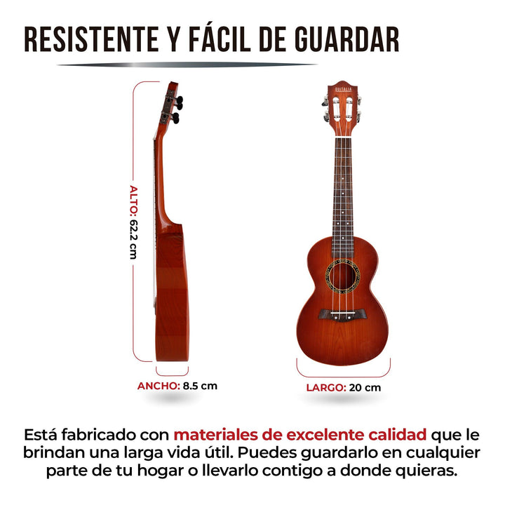 Ukulele para Adultos y Niños con Correa Ajustable - Redlemon