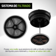 Termo para Café con Prensa Francesa 350 ml - Redlemon