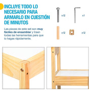 Mesa y 2 Sillas para Niños Montessori Fabricado en Madera de Abedul y MDF Shimy - Redlemon