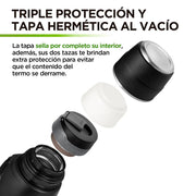 Termo de Acero Inoxidable XL 2 Litros Doble Pared de Aislamiento Hikeo - Redlemon