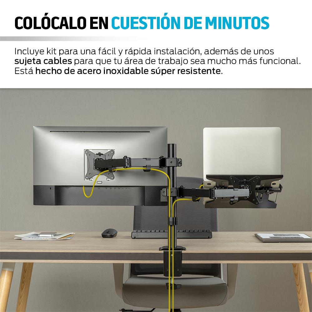 Soporte para Monitor y Laptop Ajustable para Escritorio - Redlemon