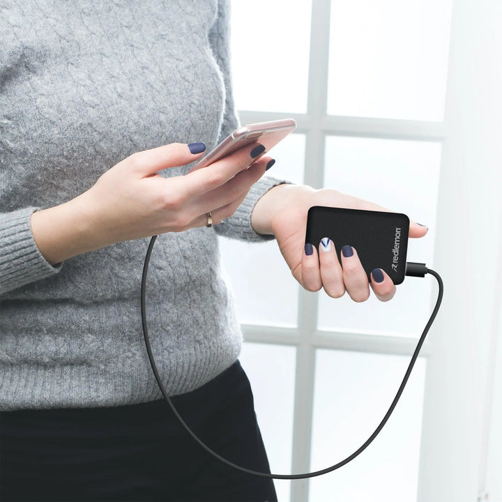 Power Bank 10,000 Mah Ultra Slim Carga Rápida 2 USB - Redlemon