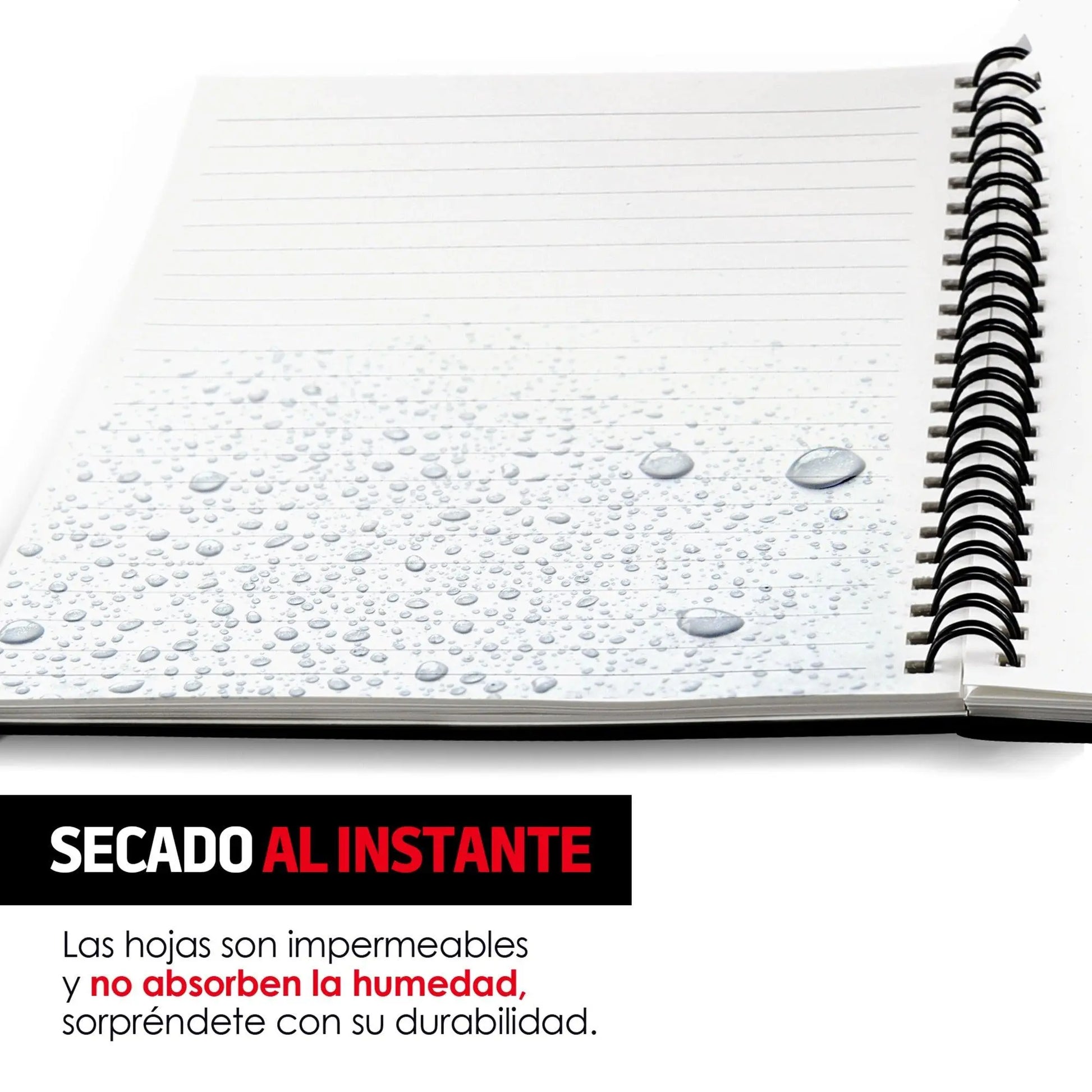 Libreta Inteligente Reutilizable de 50 hojas con 3 plumas Color negro - Redlemon