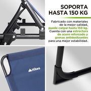 Catre Plegable Camastro Portátil Ultra Resistente 4 Alturas Hikeo - Redlemon