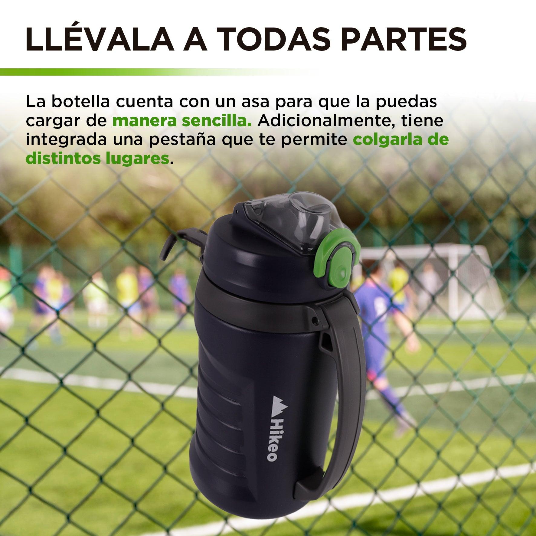 Termo de Agua 2 Litros Deportivo XL con Tapa Hermética y Popote Hikeo - Redlemon