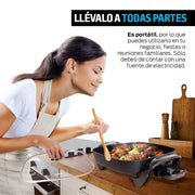 Sartén Eléctrico Antiadherente Grande 4.5 Litros 5 Temperaturas - Redlemon