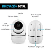 Cámara de Seguridad WiFi HD Con Detección de Movimiento - Redlemon