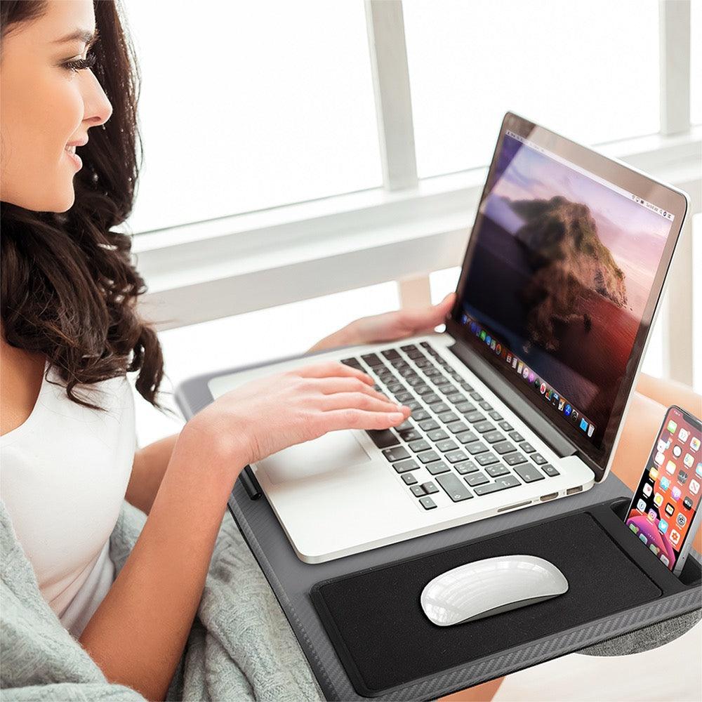 Mesa para Laptop Ergonómica con Soporte para Celular y Mouse Pad - Redlemon