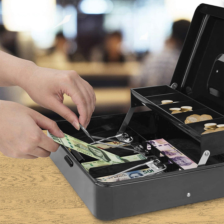 Caja de Seguridad para Dinero Efectivo con Cerradura 2 Llaves - Redlemon